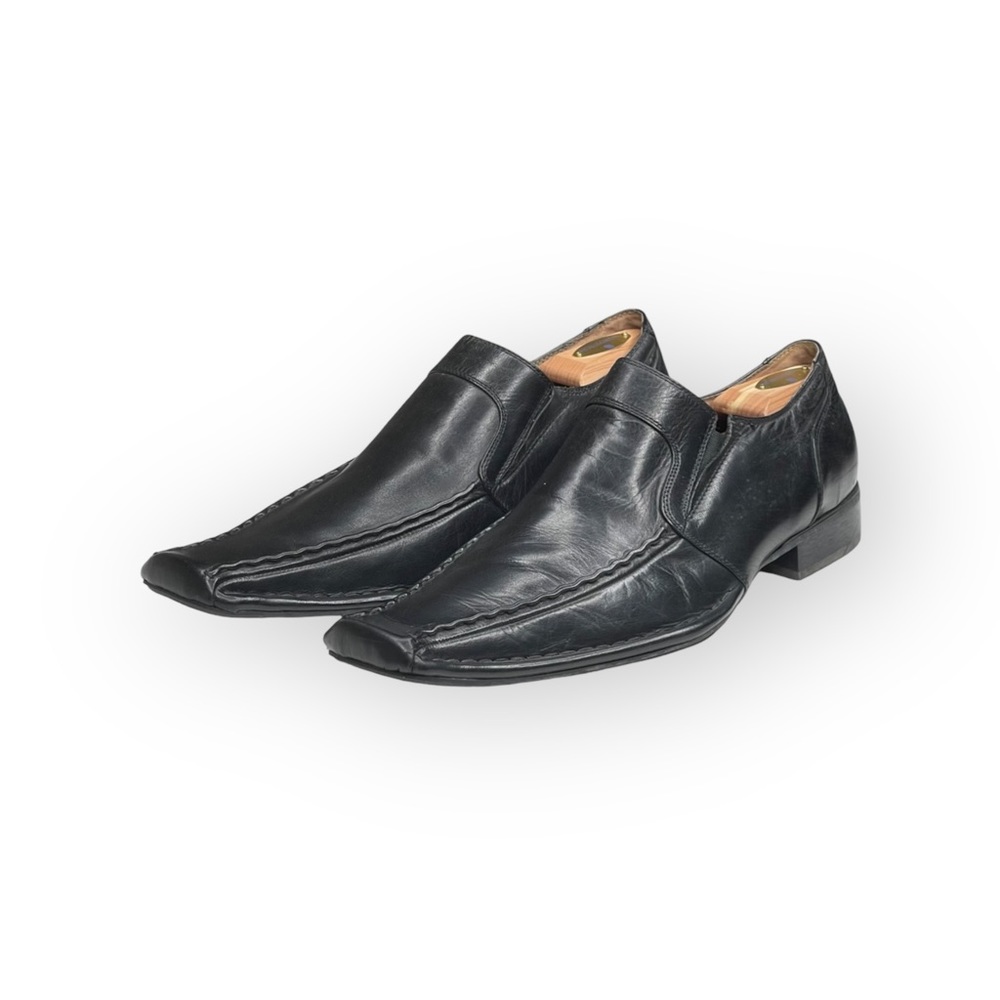 Stacy Adams Square Toe Dress Shoe Booties Black Leather Shooties 13D - Picture 6 of 16